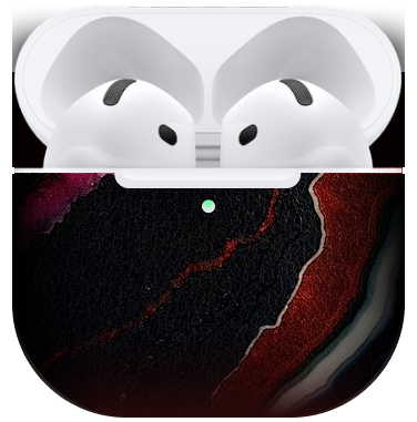 Apple Airpod 3 Zwart rood Kristal
