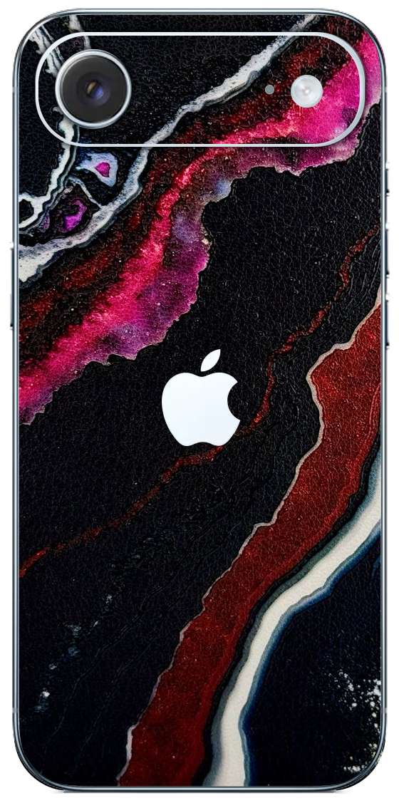 Apple Iphone Air Zwart rood Kristal