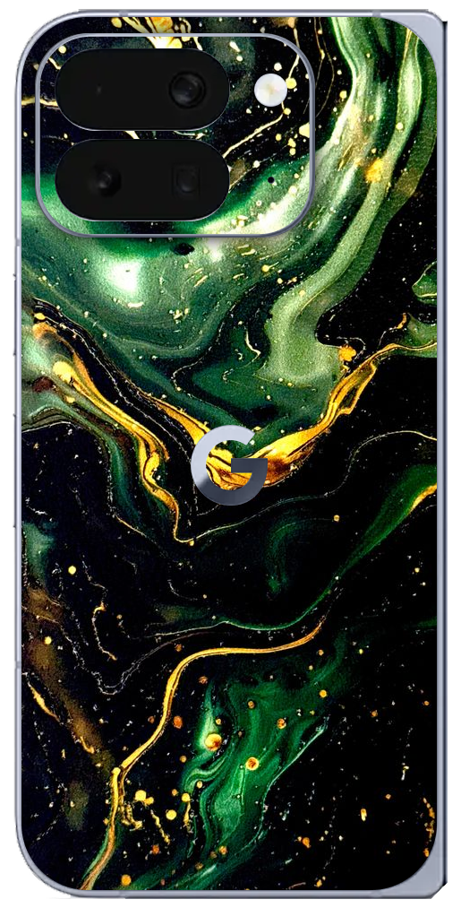 Google Pixel 10 Pro Fold Smaragd Goudmarmer