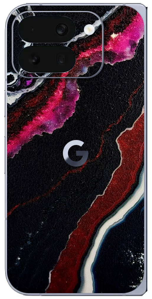 Google Pixel 10 Pro Fold Zwart rood Kristal
