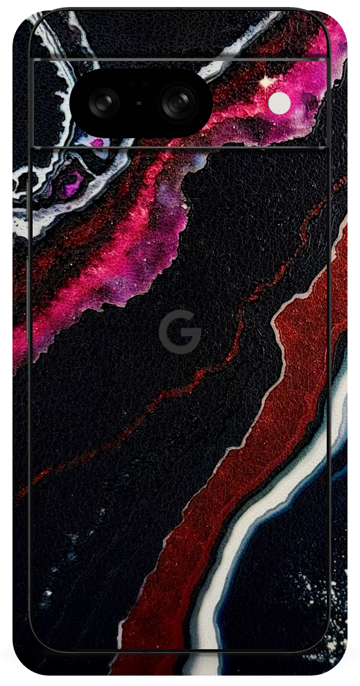 Google Pixel 8 Zwart rood Kristal