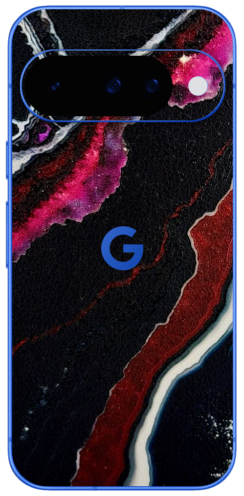 Google Pixel 9 Zwart rood Kristal