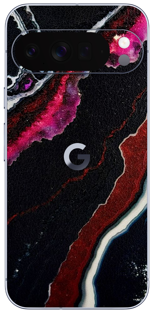 Google Pixel 9a Zwart rood Kristal