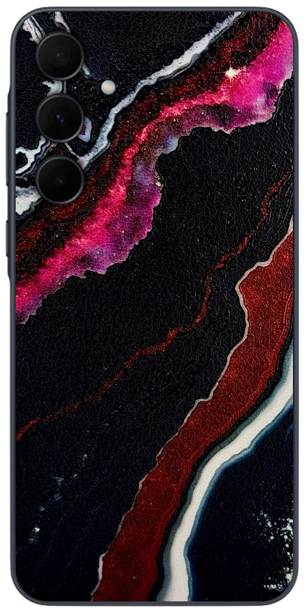 Samsung A35 5G Zwart rood Kristal