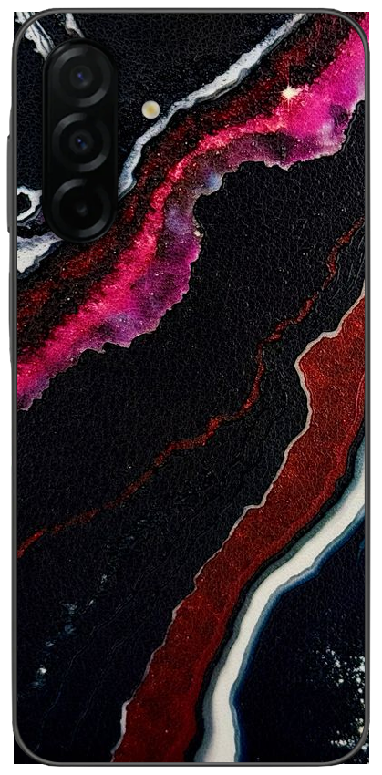 Samsung Galaxy A56 5g Zwart rood Kristal