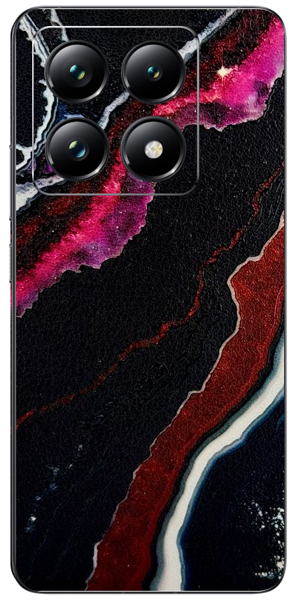 Xiaomi 14t Pro Zwart rood Kristal